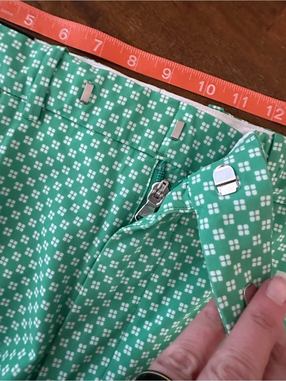 Ralph Lauren RLX Men's Green Micro-Pattern Tailores fit Golf Shorts 34‎ NWT